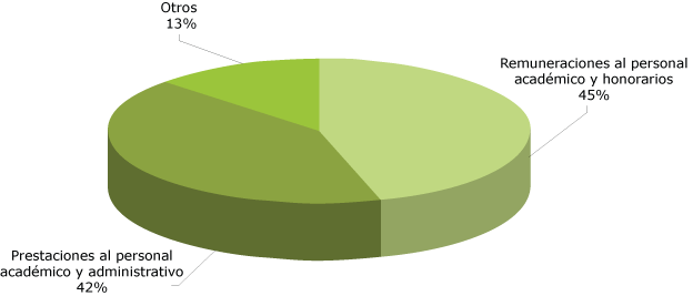 Distribución de egresos