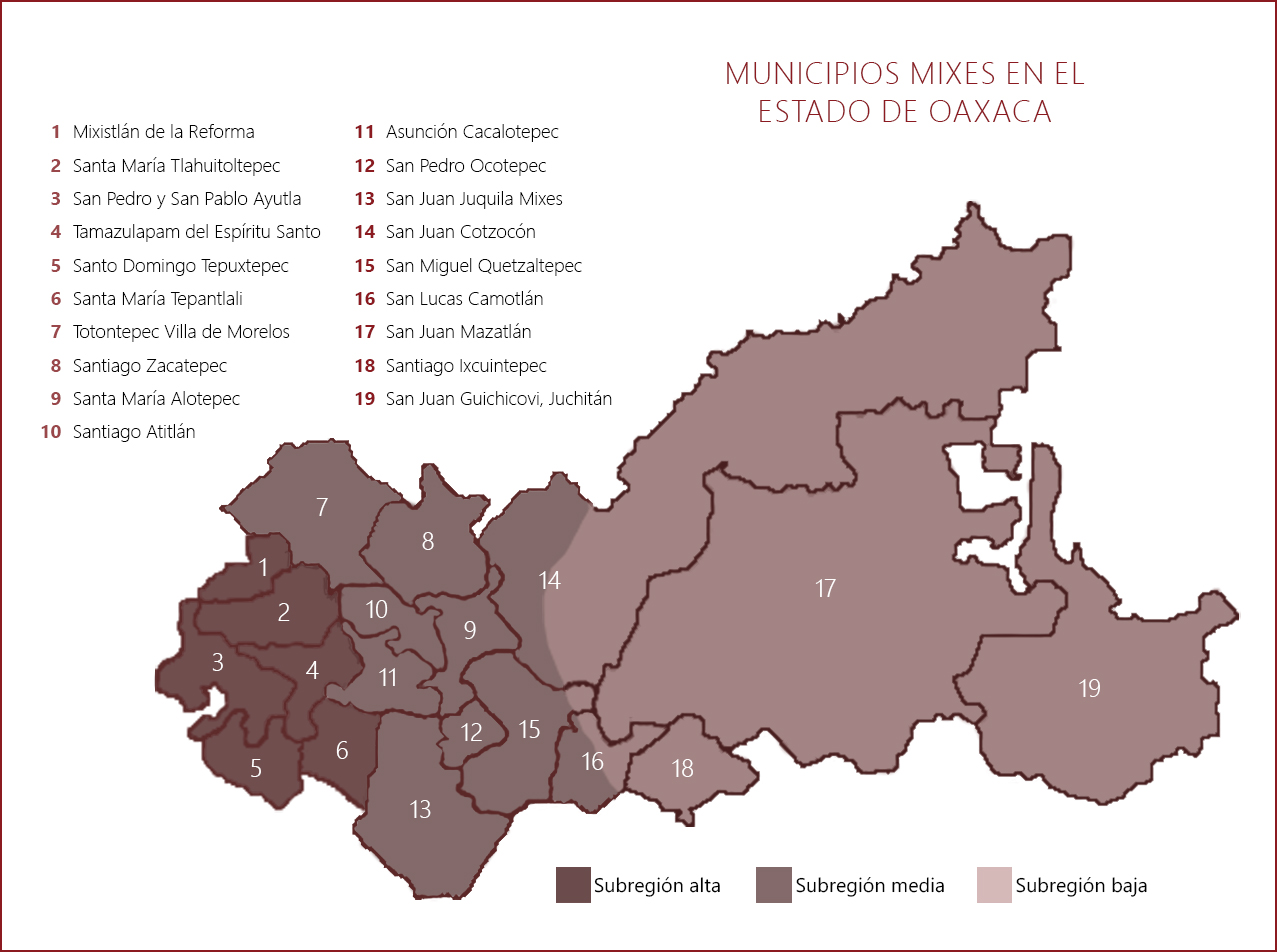 Municipios Mixes en el estado de Oaxaca
